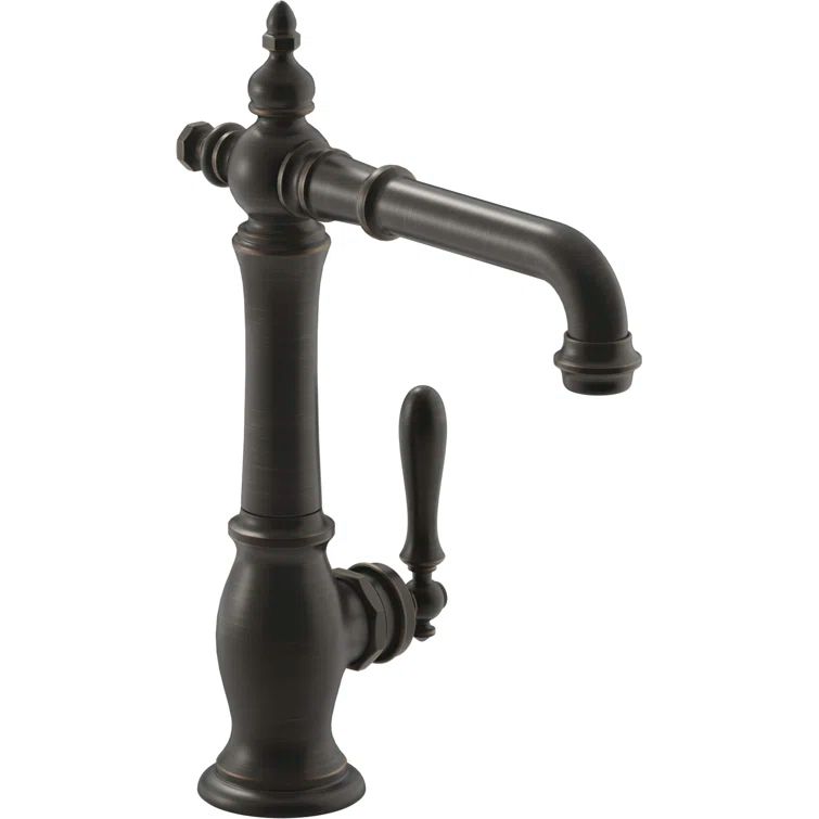 Artifacts Elegant Oil-Rubbed Bronze High-Arc Bar Faucet