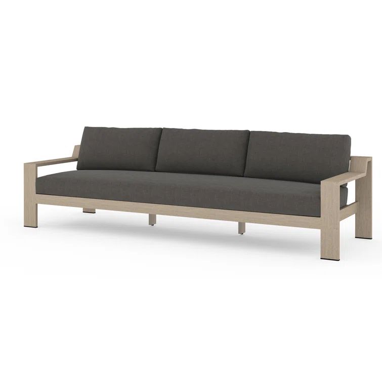 Monterey Gray Teak Two-Seater Outdoor Sofa