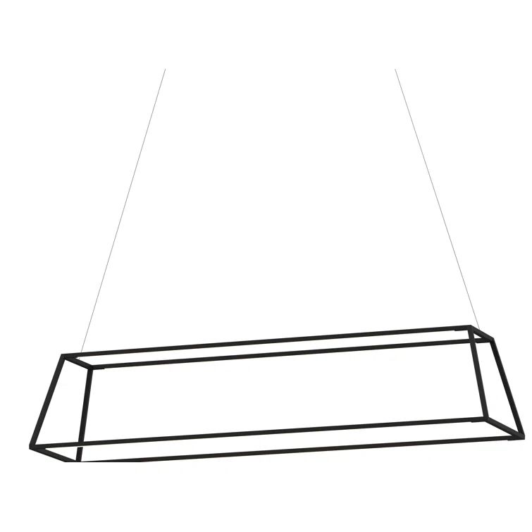 Matte Black Aluminum LED Indoor/Outdoor Pendant Light