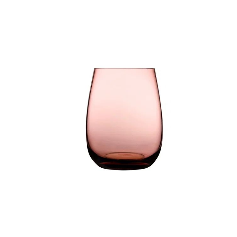 Caramel 15 oz. Lead-Free Crystal Drinking Glass