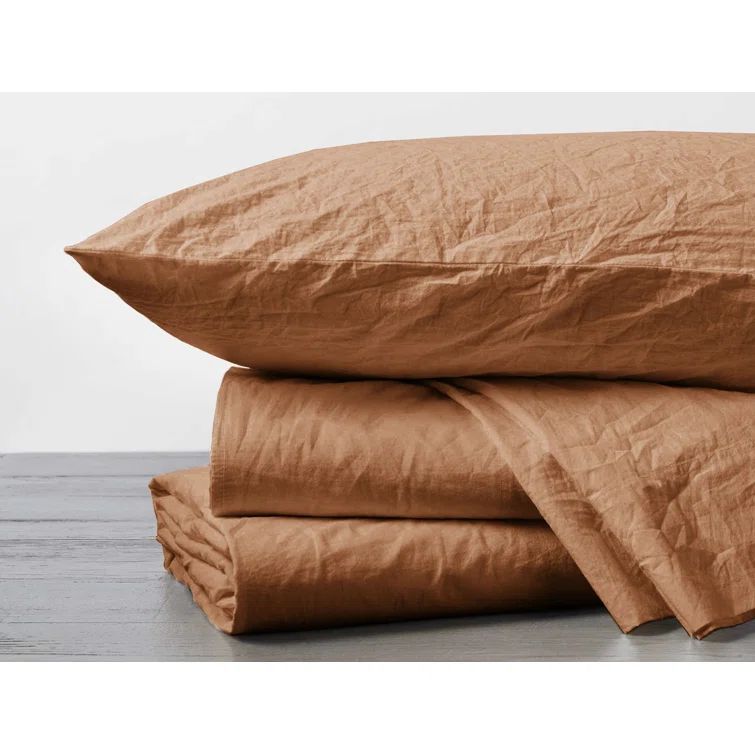 Ginger Full Organic Cotton Percale Sheet Set
