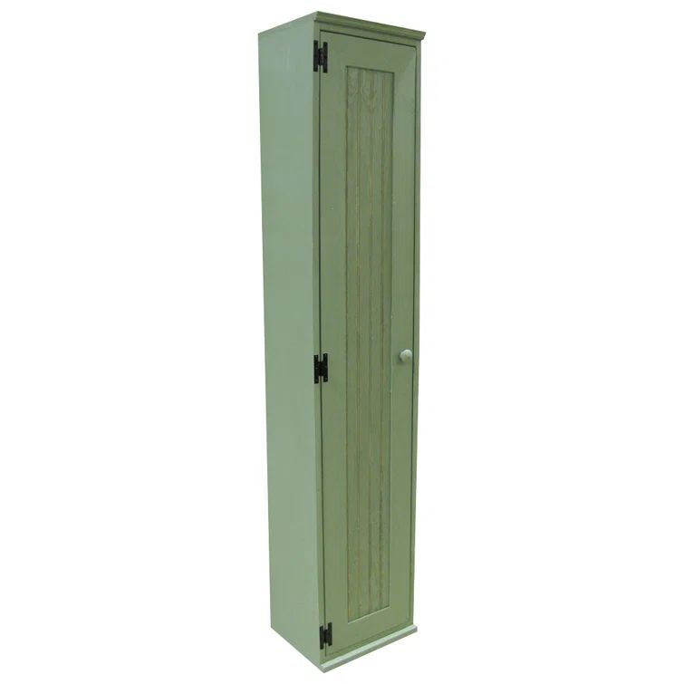Old Sage Solid Pine Tall Storage Cabinet