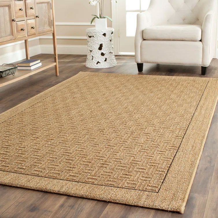 Natural Sisal Geometric Rectangular Area Rug 9' x 12'