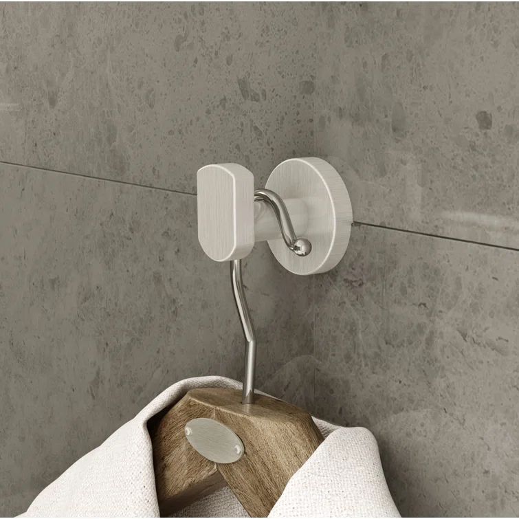 Dia Satin Nickel Metal Wall Mounted Robe Hook
