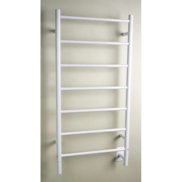 White Stainless Steel Wall Mounted Electric Towel Warmer