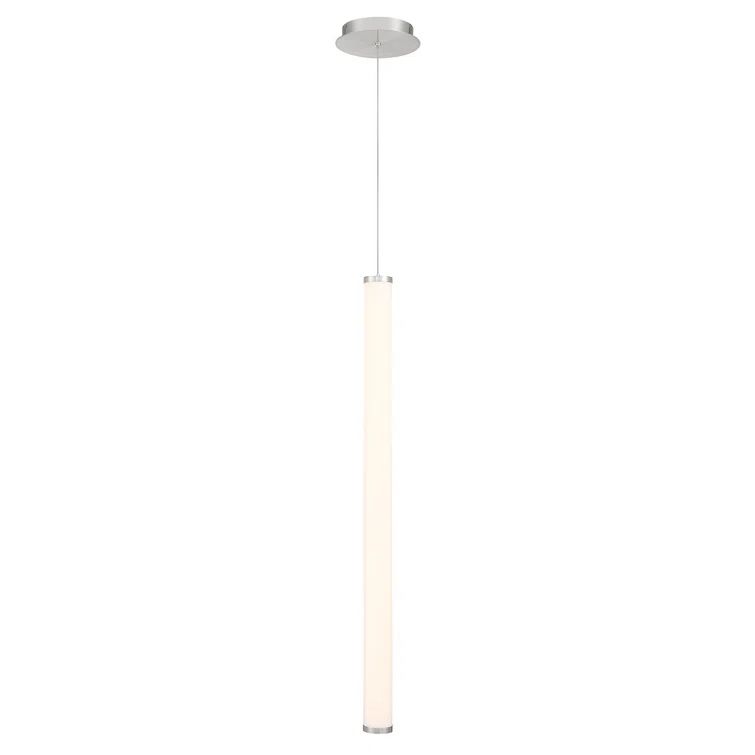 Adjustable Flare LED Pendant Light in Brushed Nickel