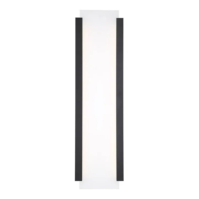 26" Black Dimmable LED Outdoor Wall Sconce