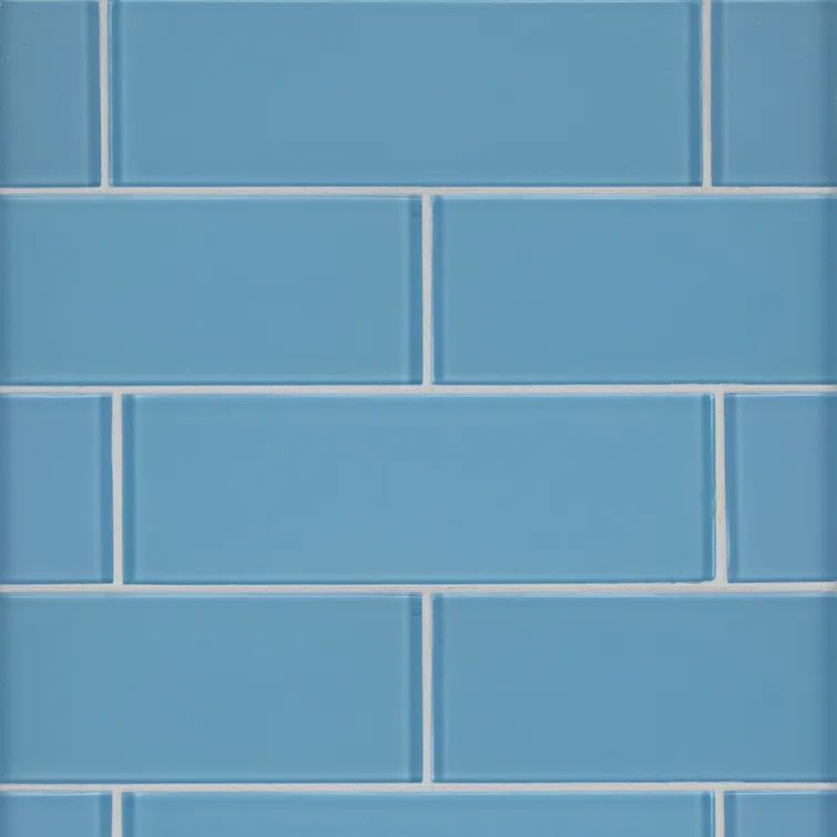 Royal Azure 4" x 12" Frost-Resistant Glass Subway Tile