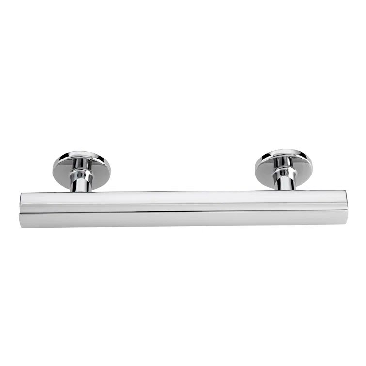 Flynn Polished Chrome Rectangular Bar Pull with Mounting Hardware