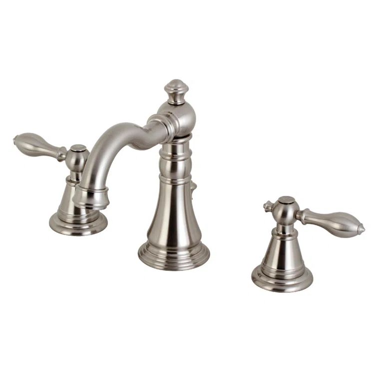 Matte Black English Classic 8" Widespread Bathroom Faucet