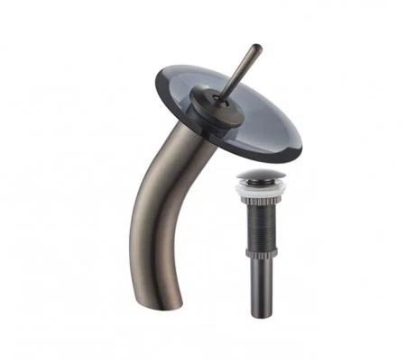 Elegant Modern Gold Brass Vessel Bathroom Faucet