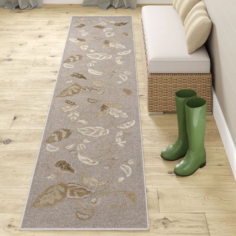 Gray Squirrel 2'3" x 10' Hand-Tufted Wool and Viscose Runner Rug