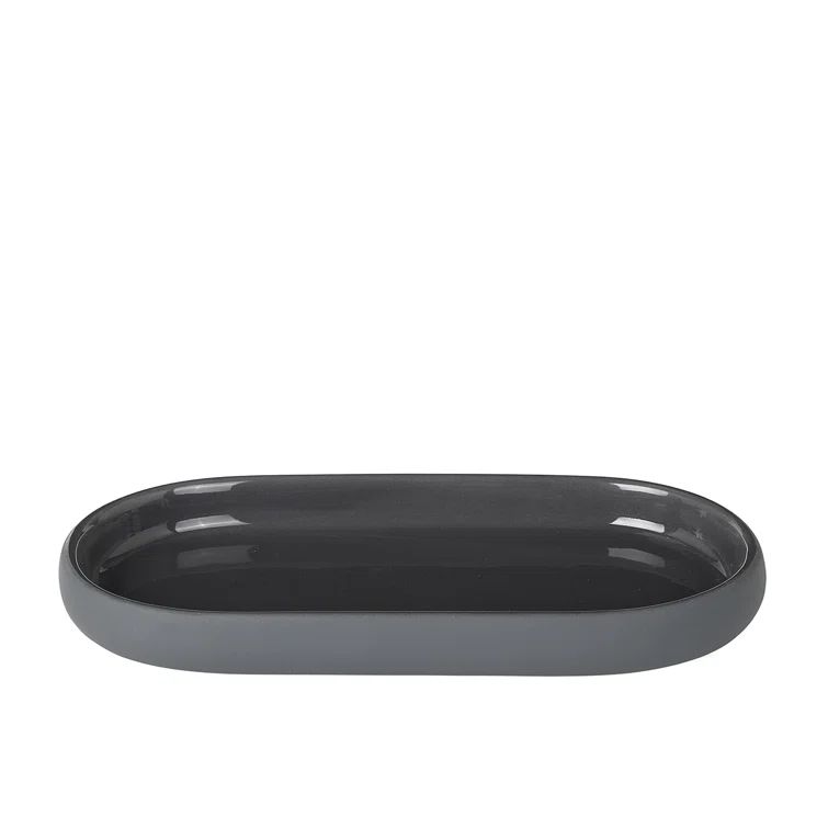 Magnet Charcoal Ceramic Bathroom Accessory Tray