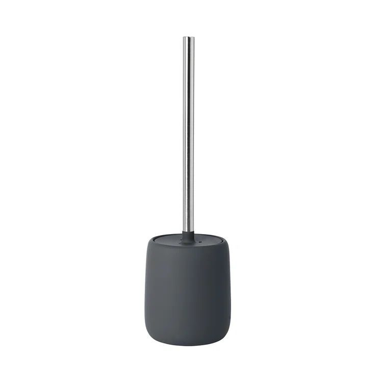 Sono Silk Matte Ceramic and Silicone Toilet Brush and Holder