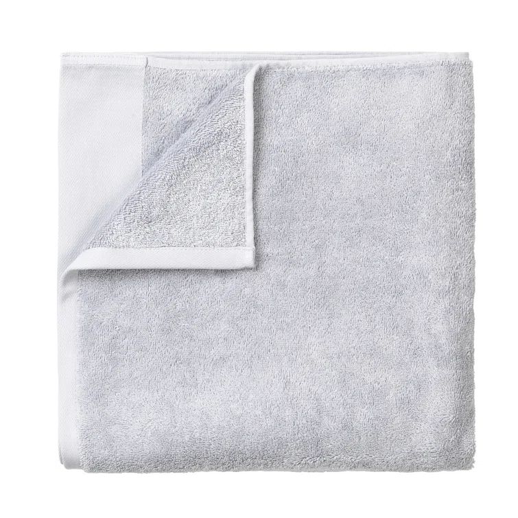 Riva Organic Light Gray 100% Cotton Terry Bath Towel