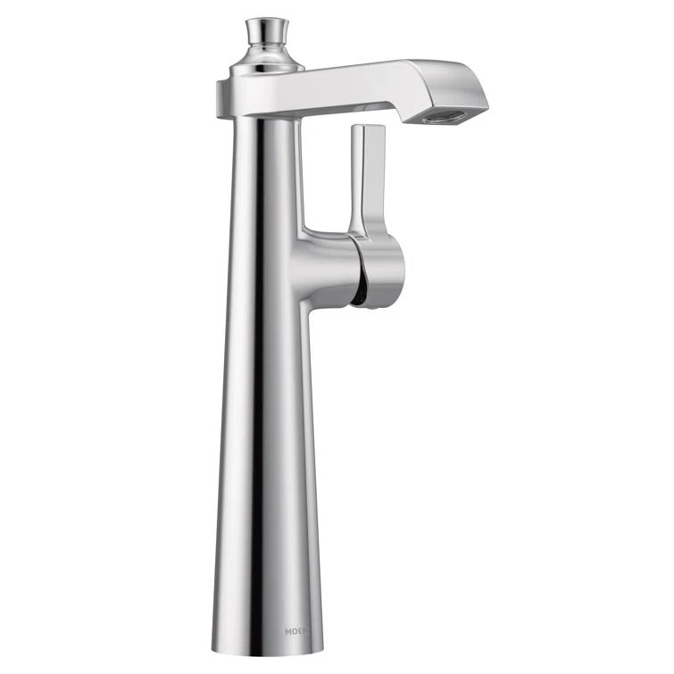 Polished Nickel Transitional Single Hole Vessel Faucet