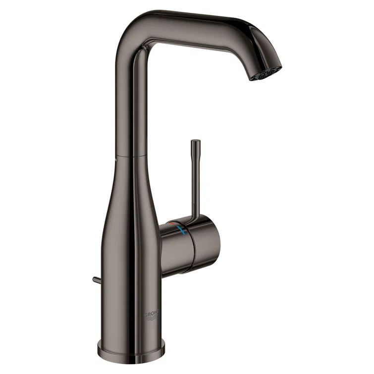 Essence Hard Graphite Single-Hole Vessel Bathroom Faucet