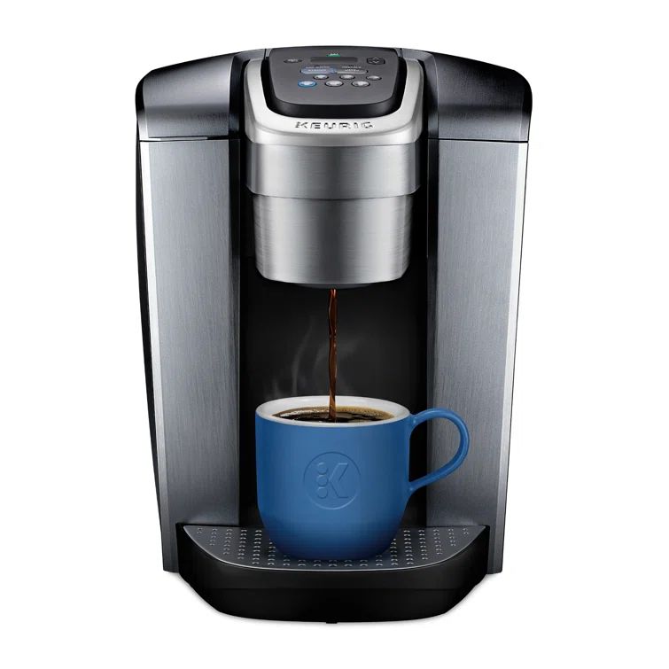 K-Elite Silver Single-Serve Coffee Maker with Iced Setting
