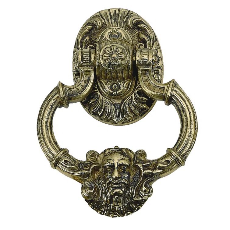 Victorian Antique Brass Heavy Duty Exterior Door Knocker