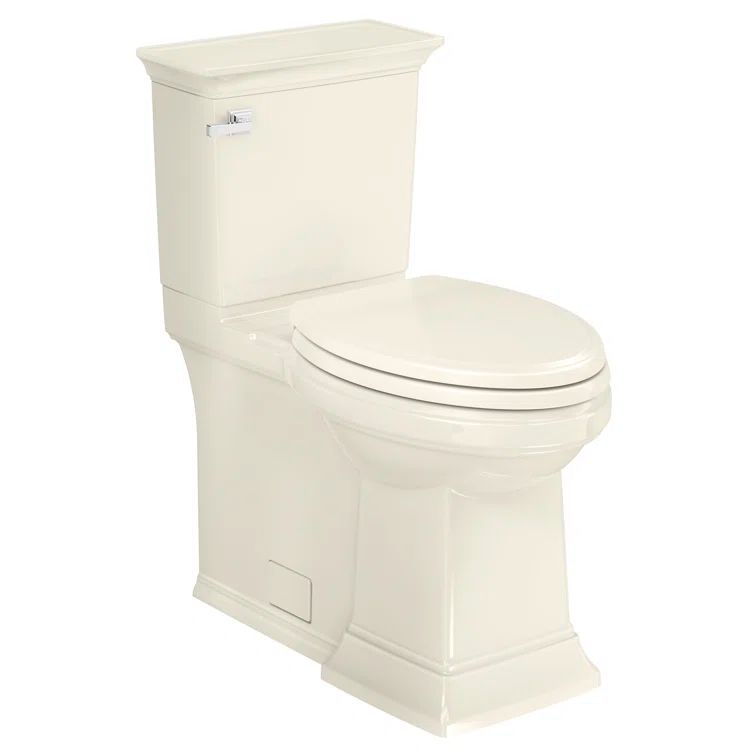 Linen Off-White Elongated High Efficiency Two-Piece Toilet