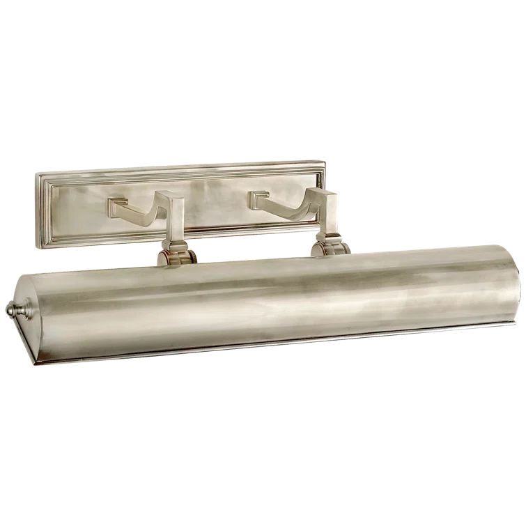 Dimmable Brushed Nickel 19.5" Electric Wall Light