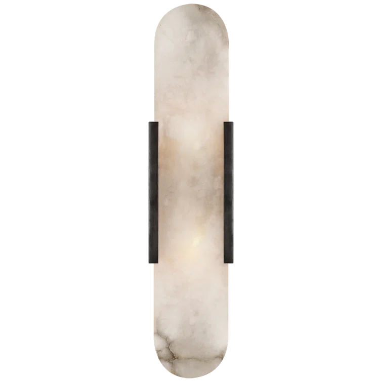20" Black Bronze Dimmable Direct Wired Sconce