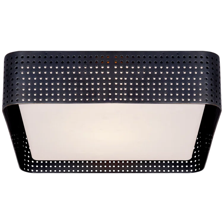 Precision Bronze Glass Indoor/Outdoor Flush Mount Light