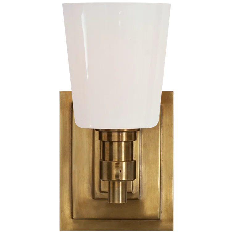 Bryant 8'' Brass and Bronze Outdoor Bath Wall Light