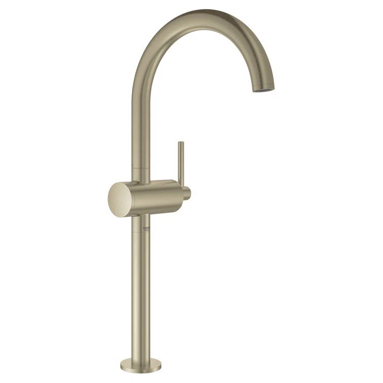 Brushed Nickel Single Hole Brass Bathroom Faucet