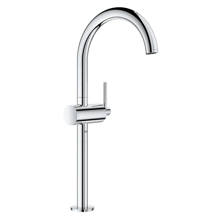 Brushed Nickel Single Hole Deck Mounted Bathroom Faucet