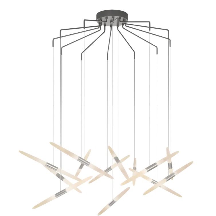 Modern Bright Satin Aluminum LED Pendant Light