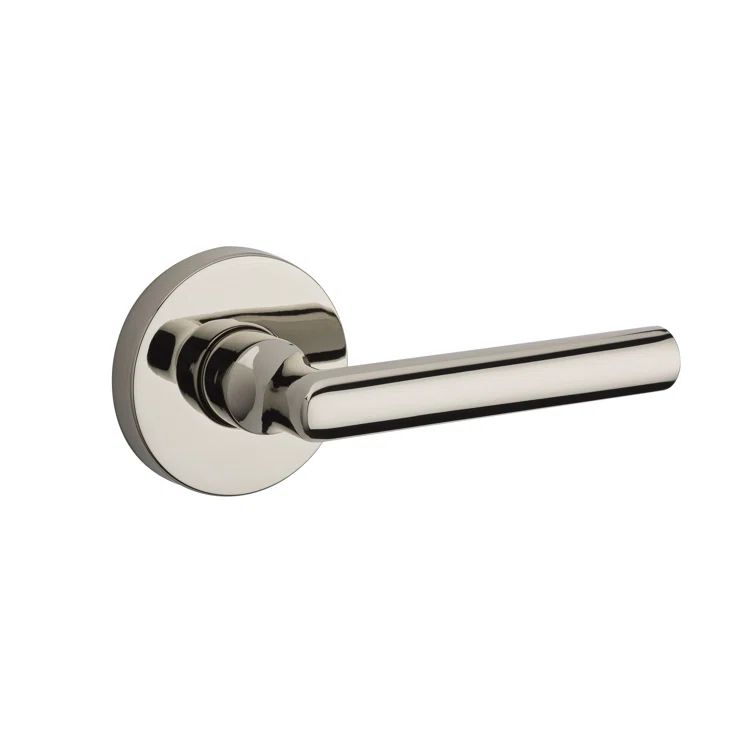 Polished Nickel Modern Solid Brass Dummy Door Lever