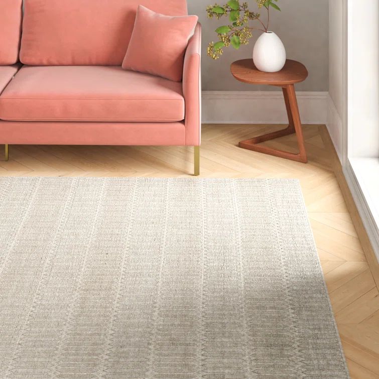 Marbella Beige 4' x 6' Handmade Viscose Rug