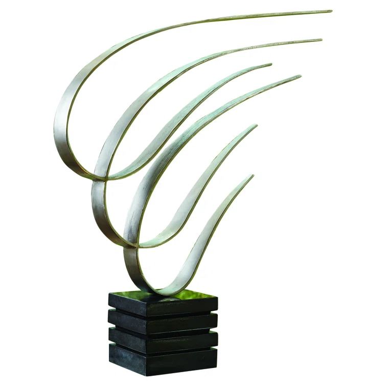 Handmade Nickel Iron Sculpture with Marble Base
