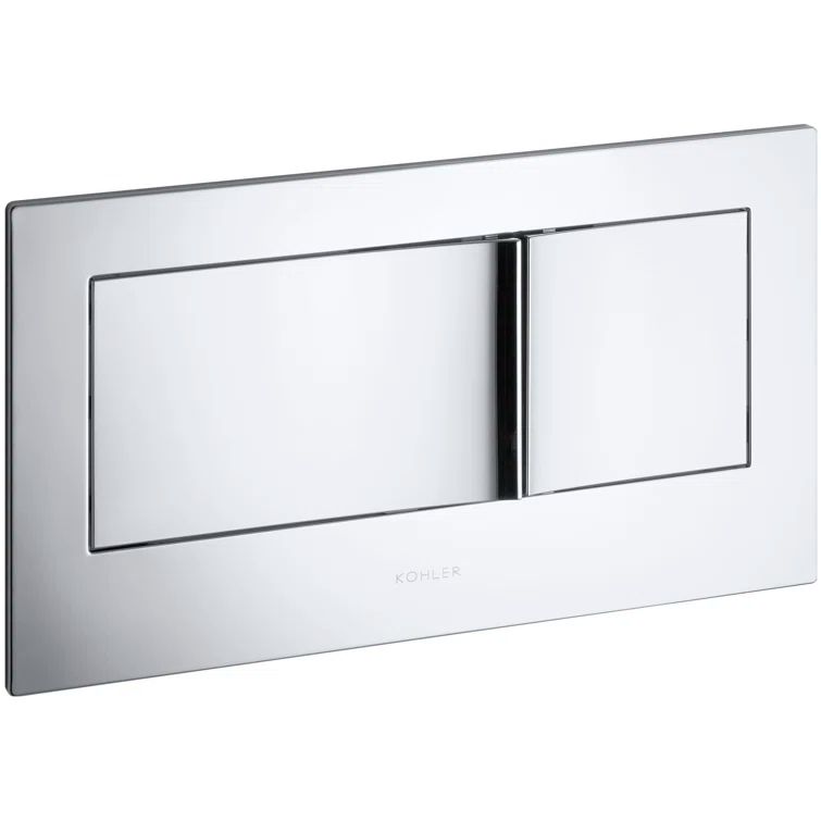 Veil Sleek Dual-Flush Wall Actuator Plate in Polished Chrome