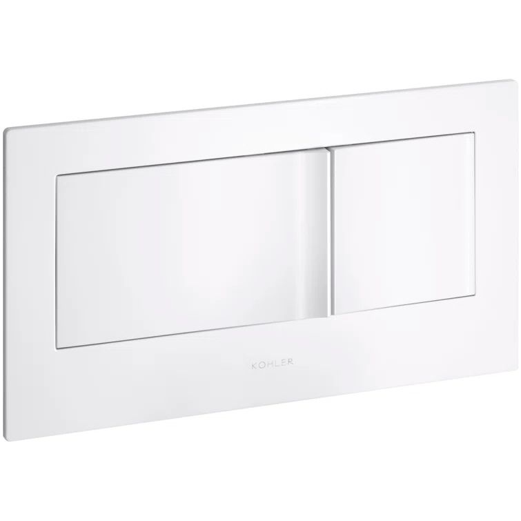 Veil Universal Fit Dual-Flush Wall Actuator Plate, White