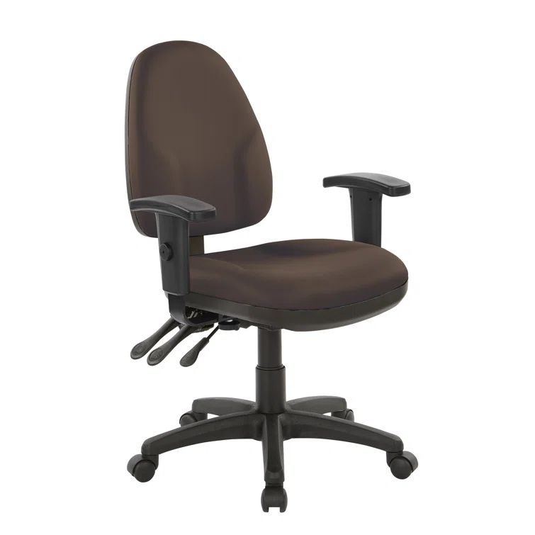 Dillon Java Ergonomic Office Chair with Adjustable Arms