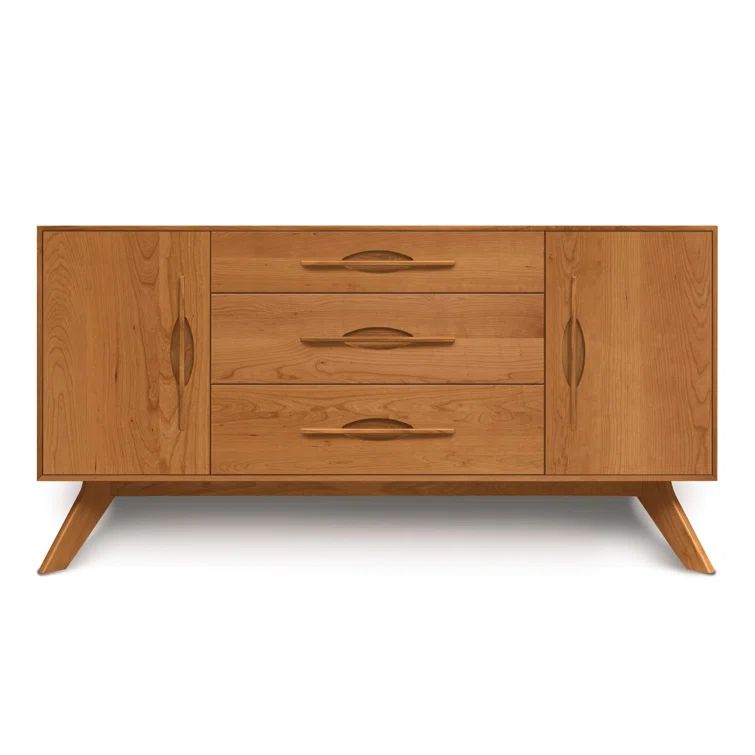 Audrey 66'' Natural Cherry Solid Wood Sideboard