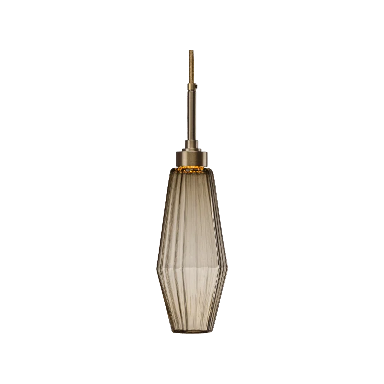 Aalto Square 27" Matte Black and Gilded Brass LED Pendant