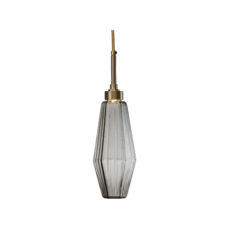 Aalto Square 27'' Matte Black and Brass LED Drum Pendant