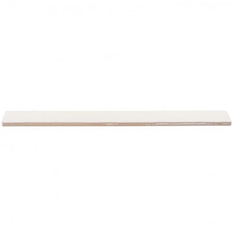 Nantucket 2" x 20" White Polished Ceramic Subway Wall Tile