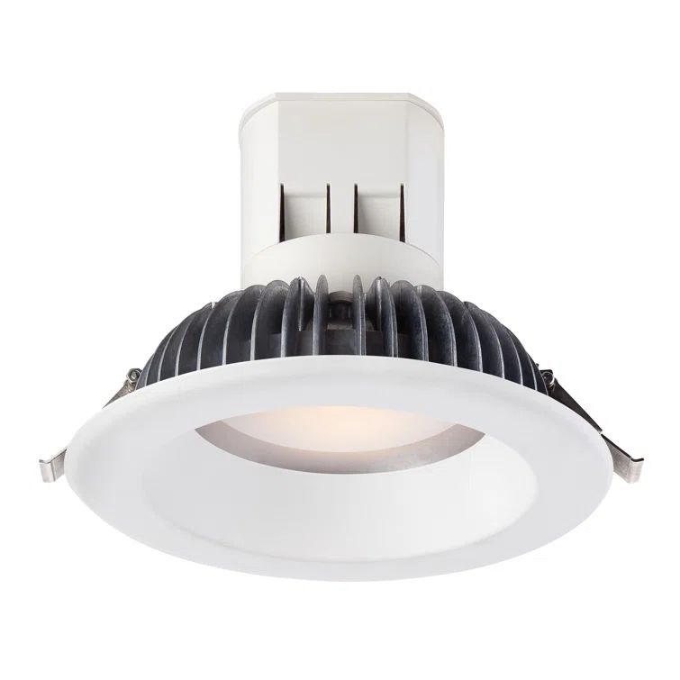 White Aluminum 6'' LED Recessed Lighting Kit
