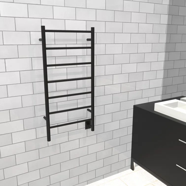 Matte Black Stainless Steel Wall Mounted Towel Warmer