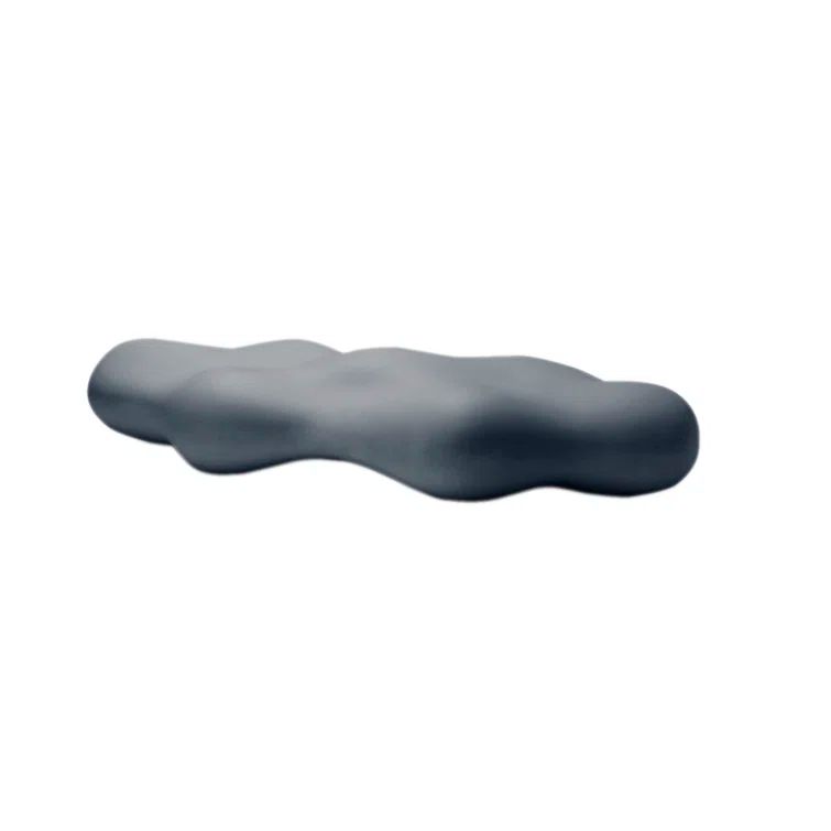 Ecru Plastic Sculptural Picnic Bench with Cushions