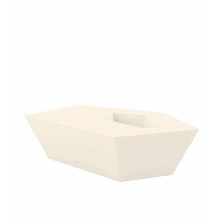Faz Ecru Low Modular Coffee Table for Indoor/Outdoor Use