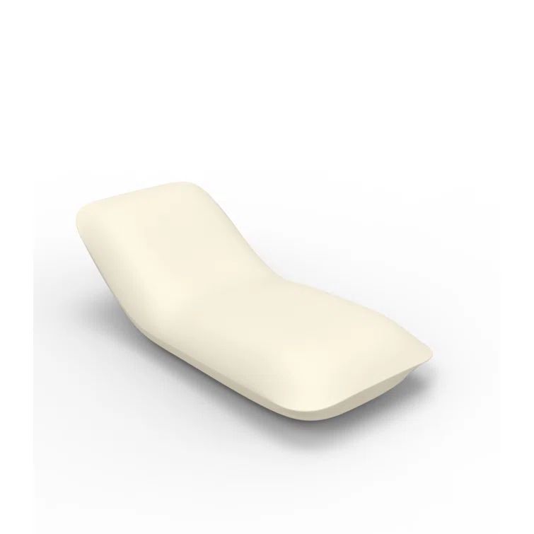 Ecru Single Chaise Lounger with Cushions