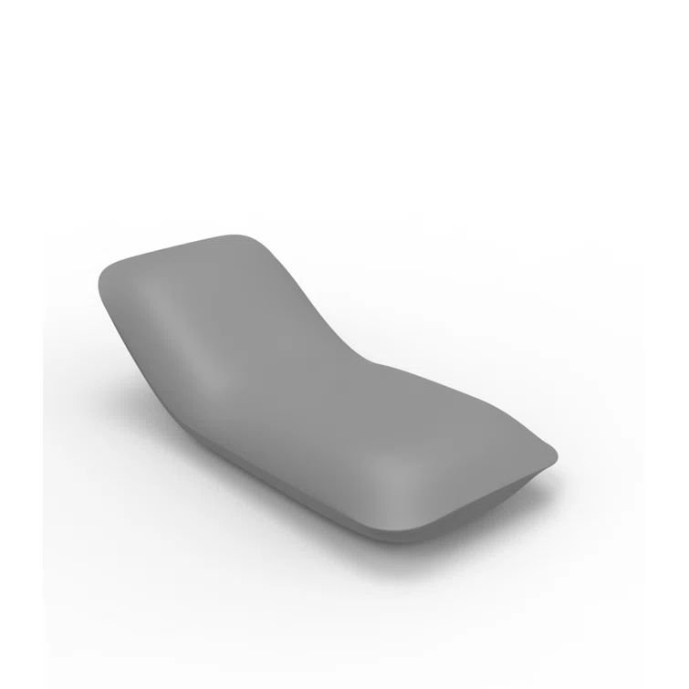 Steel Polyethylene Cushioned Beach Chaise Lounger