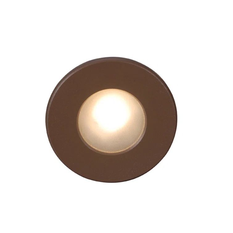 Sleek Bronze LED Step Light - Integrated Aluminum Design