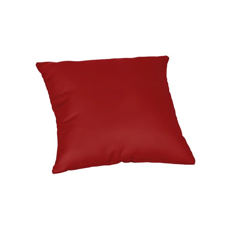 Canvas Jockey Red Sunbrella 18" Outdoor Throw Pillow