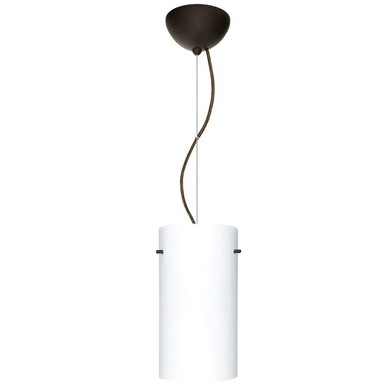 Bronze Opal Matte Glass LED Indoor/Outdoor Pendant Light